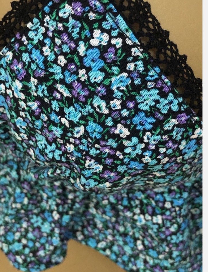 Mavi Tie-Dye Bohem Mini Büstiyer - Görsel 5