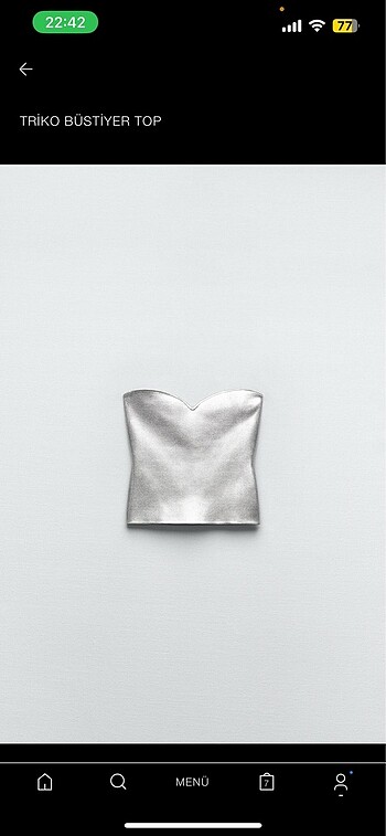 Zara straplez bluz