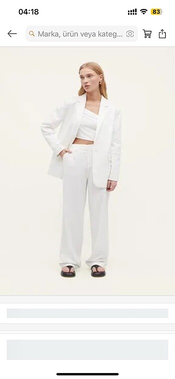 Stradivarius keten blazer