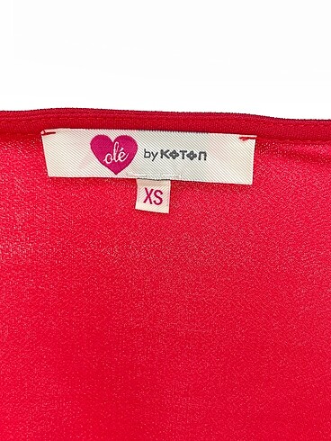 xs Beden kırmızı Renk Koton Kısa Elbise %70 İndirimli.