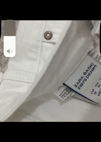 Zara Beyaz Regular Fit Kadın Kot Pantolon Zara marka
