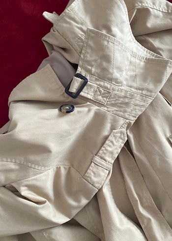 Bej Midi Kadın Trençkot - Görsel 5