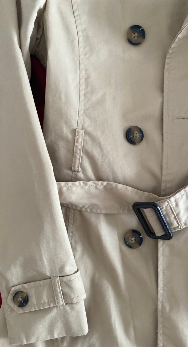 Bej Midi Kadın Trençkot - Görsel 3