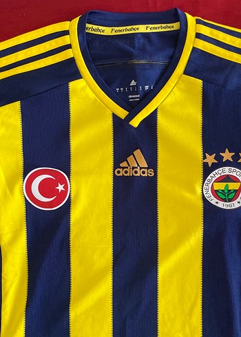 Adidas Unicex Sarı-Lacivert Çizgili Spor Forma - Görsel 3