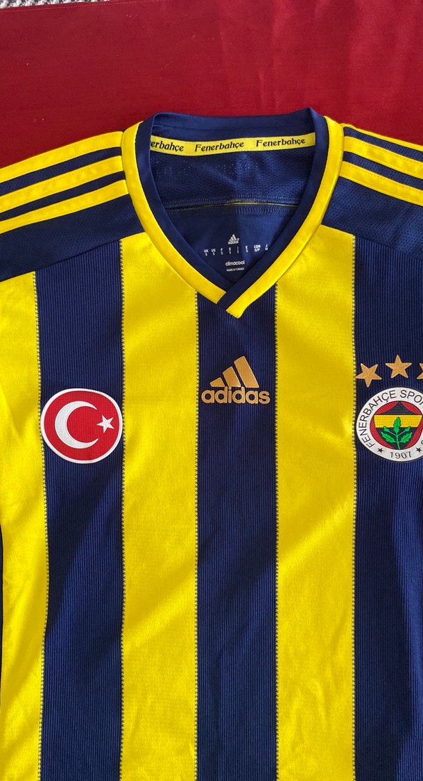 Adidas Unicex Sarı-Lacivert Çizgili Spor Forma - Görsel 3