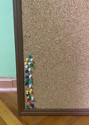 Koyu kahverengi mantar pano çerçevesi - Görsel 2