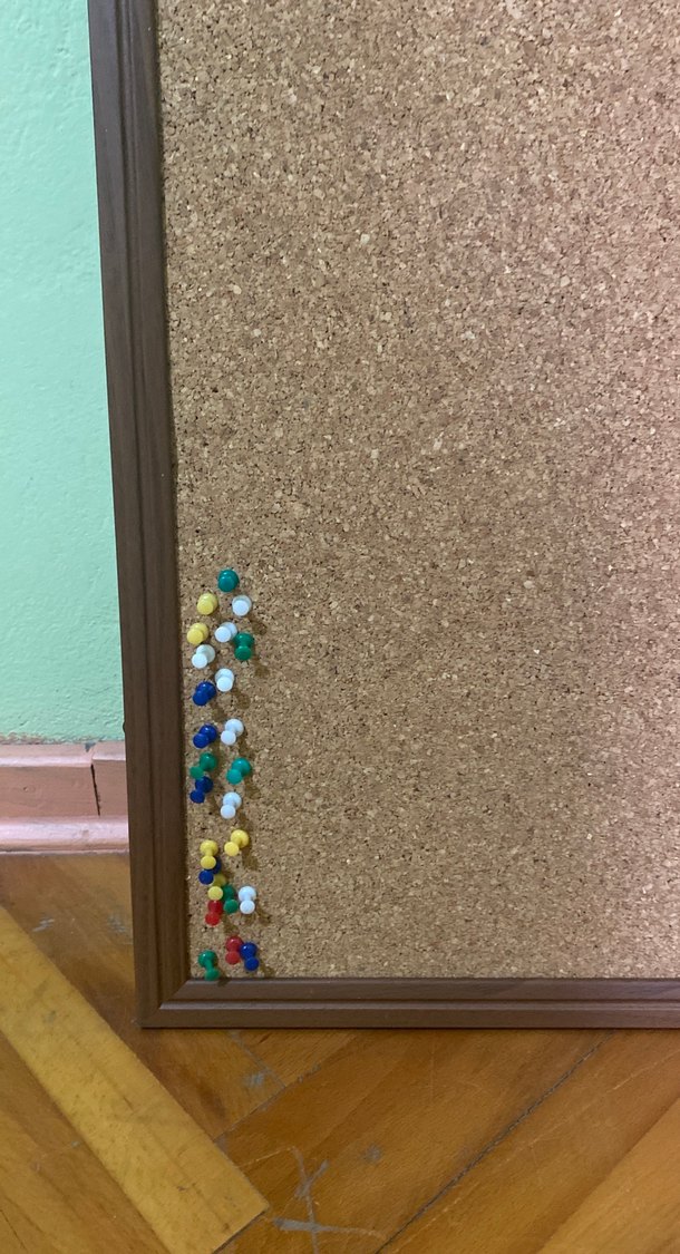 Koyu kahverengi mantar pano çerçevesi - Görsel 2