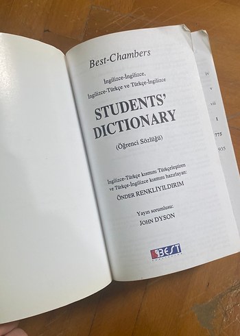 Students Dictionary İngilizce-Türkçe Sözlük - Görsel 2