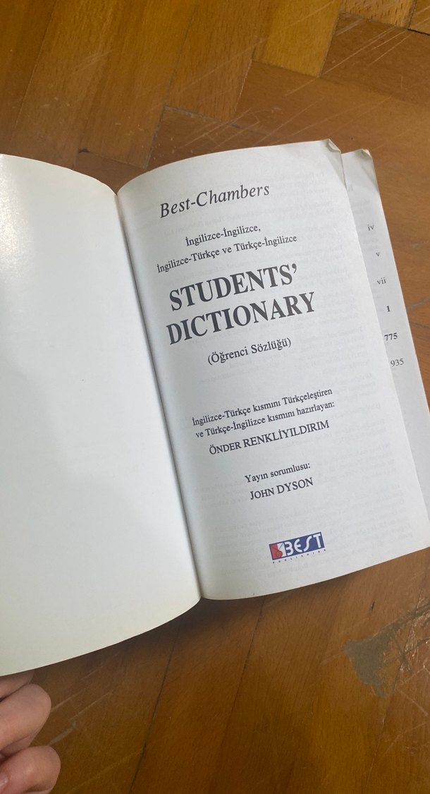 Students Dictionary İngilizce-Türkçe Sözlük - Görsel 2