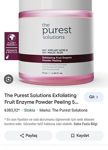 The purest solutions peeling