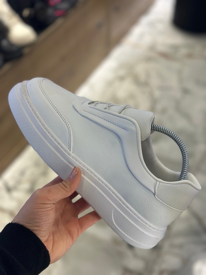 Beyaz Erkek Günlük Spor Ayakkabı - Görsel 2