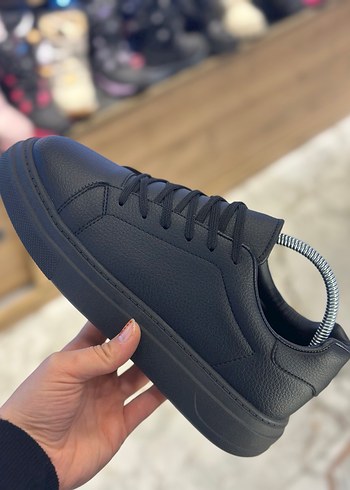 Siyah Bağcıklı Erkek Sneaker - Görsel 2