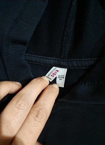 10 Yaş Beden Defacto Kapuşonlu Crop Swetshirt