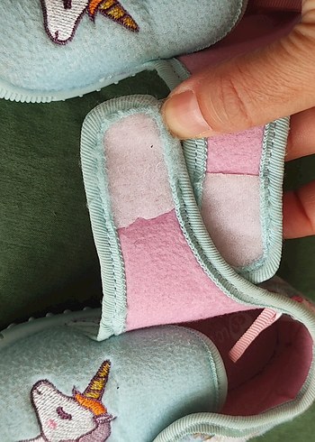 Mavi Unicorn ev kres ayakkabisi panduf - Görsel 3
