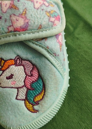 Mavi Unicorn ev kres ayakkabisi panduf - Görsel 7
