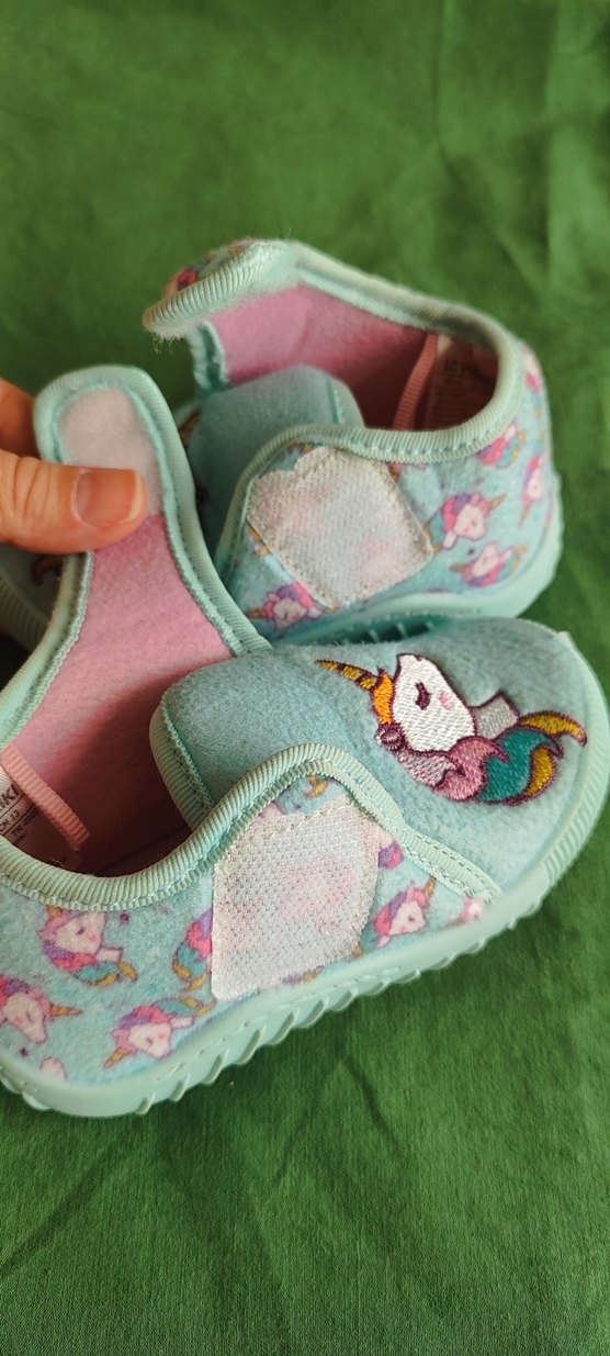 Mavi Unicorn ev kres ayakkabisi panduf - Görsel 4