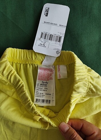 LC Waikiki LCW kız çocuk sarı sort