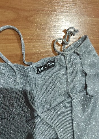 xs Beden Gri Pileli elbise mini