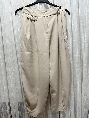 38 Beden camel Renk Kumaş Pantolon