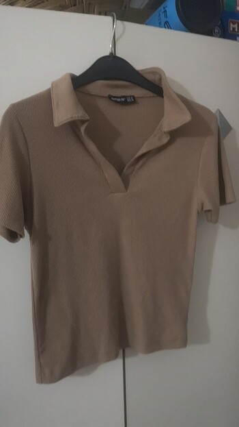 Polo yaka kollu crop 