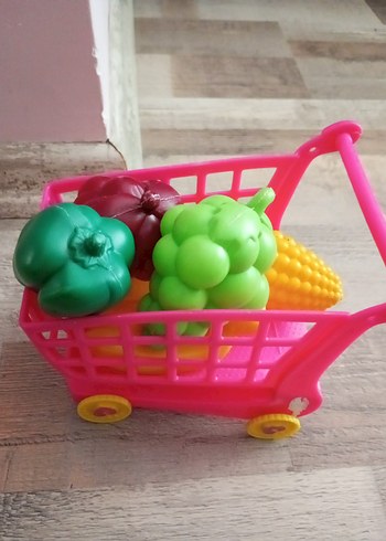 Renkli Oyuncak Market Arabası - Görsel 4