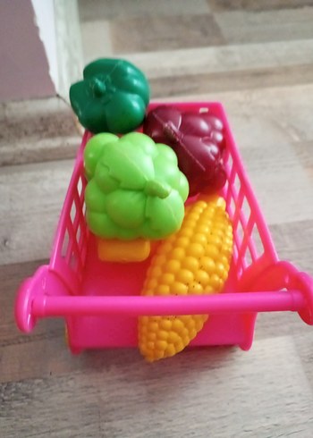 Renkli Oyuncak Market Arabası - Görsel 5