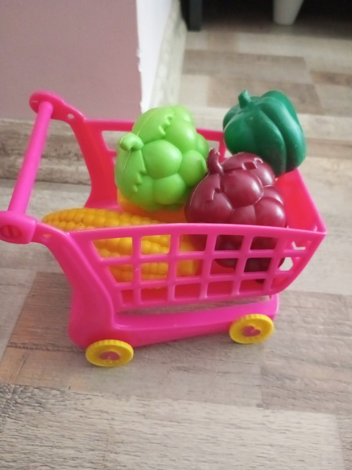 Renkli Oyuncak Market Arabası - Görsel 2