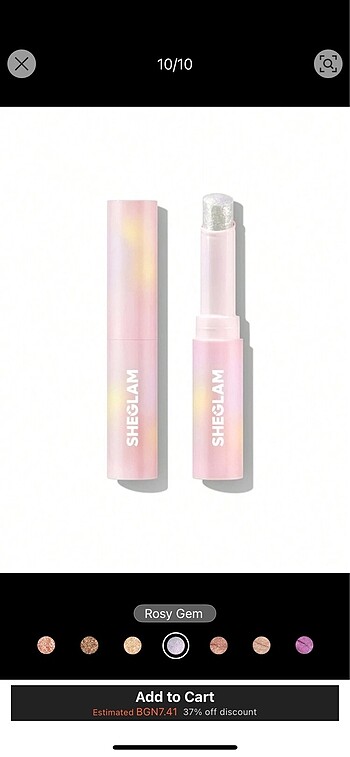  Beden Renk Shein crystal jelly glaze stick