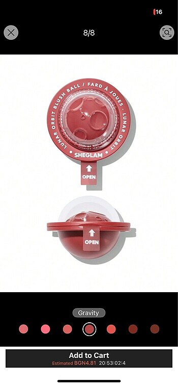  Beden Renk Sheglam lunar orbit allık