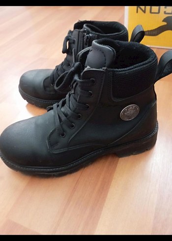 Siyah Erkek Biker Botları Tokalı - Görsel 3