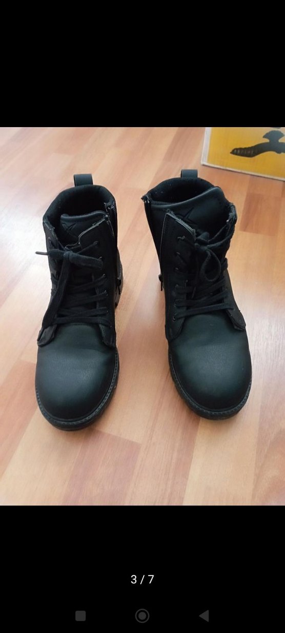 Siyah Erkek Biker Botları Tokalı - Görsel 4