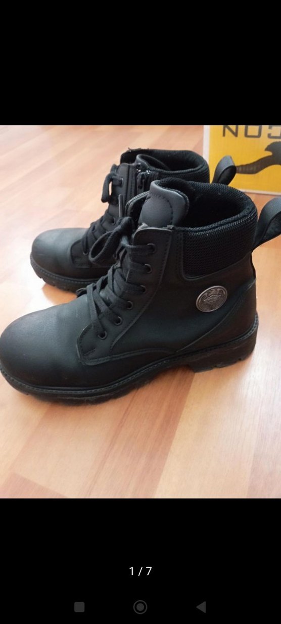 Siyah Erkek Biker Botları Tokalı - Görsel 3