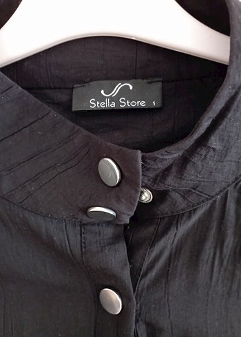 Düğmeli Siyah Midi Kadın Trençkot - Görsel 5