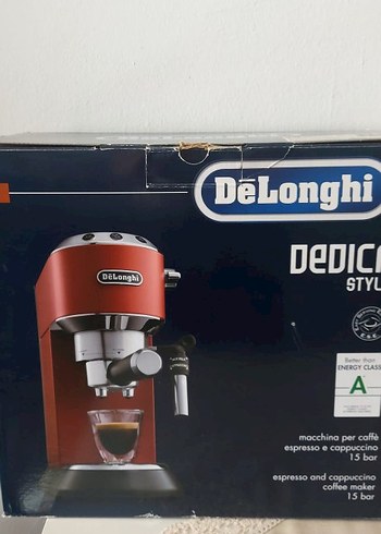 DeLonghi Renkli Kırmızı Kahve Makinesi - Görsel 6