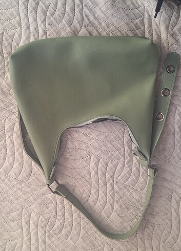 Yeşil Suni Deri Çanta - Görsel 3