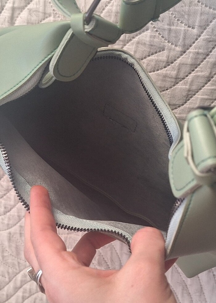 Yeşil Suni Deri Çanta - Görsel 2