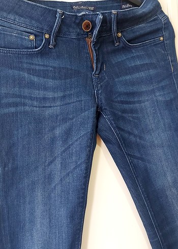 Lacivert Kadın Denim Dar Kesim Jean - Görsel 3