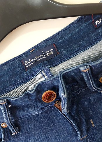 Lacivert Kadın Denim Dar Kesim Jean - Görsel 2