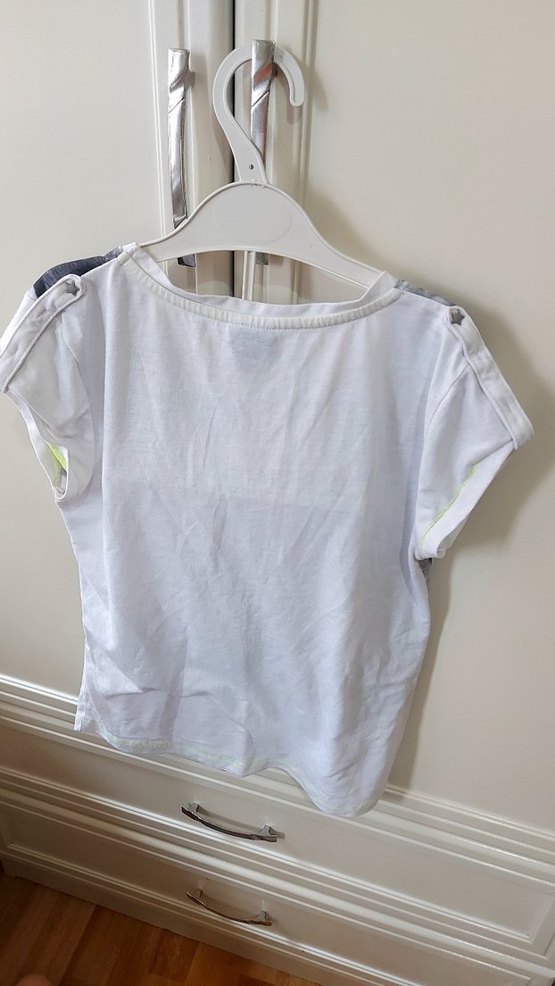 Kız Çocuk Baskılı Kısa Kollu Tişört - Görsel 3