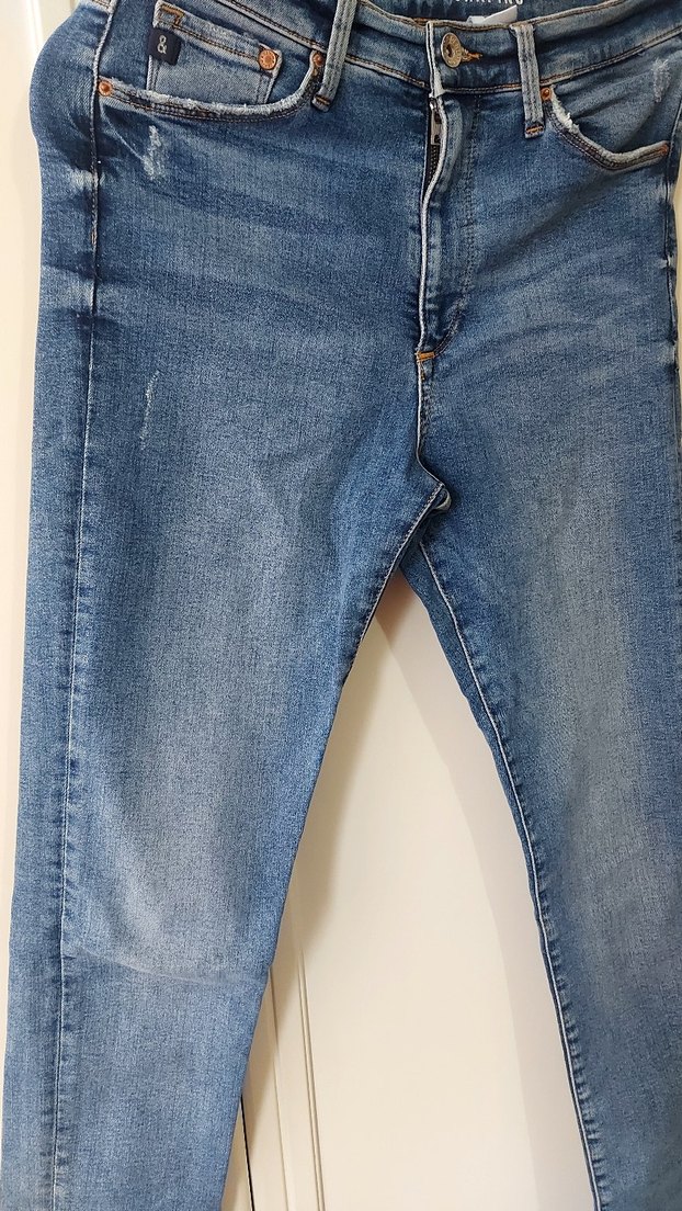 Mavi Bol Kesim Kadın Kot Pantolon - Görsel 3