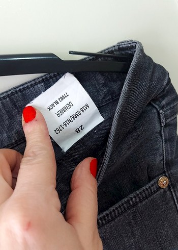 Gri Normal Boy Slim Kesim Kadın Denim Jean - Görsel 2