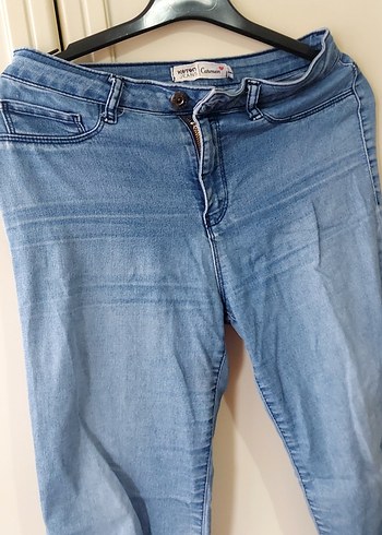 Mavi Rahat Kesim Kadın Kot Pantolon - Görsel 3