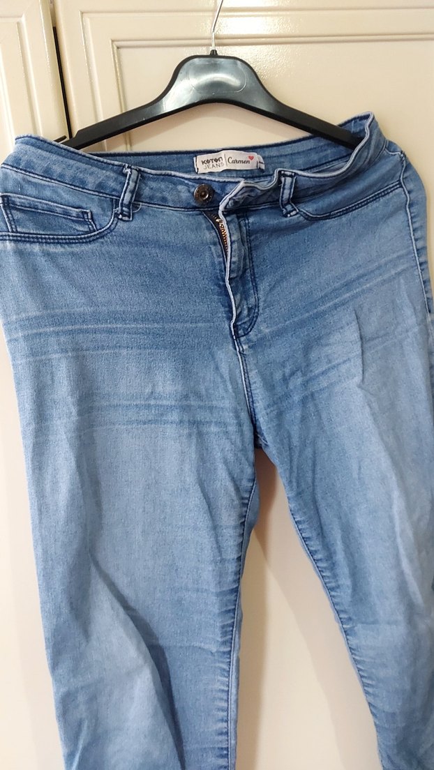 Mavi Rahat Kesim Kadın Kot Pantolon - Görsel 3