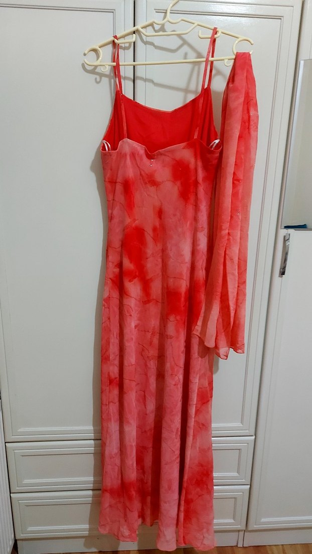 Uzun Askılı Abiye Elbise - Görsel 4