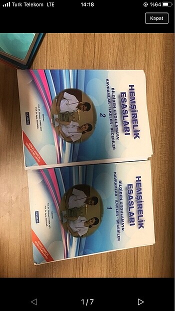 Hemşirelik esasları kitabı