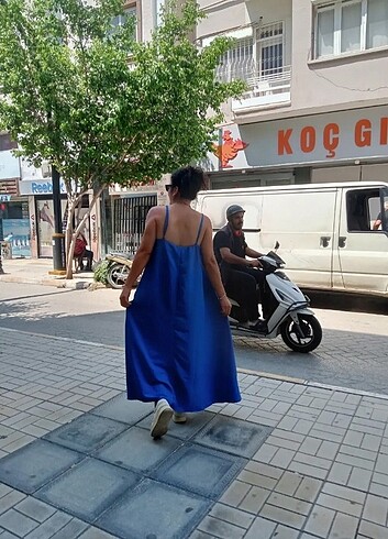 Diğer İp askılı Tensel kumaş elbise