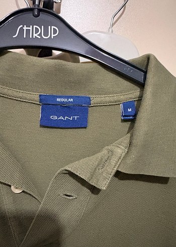 m Beden Yeşil Pamuklu GANT Erkek Polo Tişört
