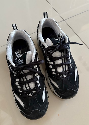 Skechers Kadın Siyah Beyaz Spor Ayakkabı