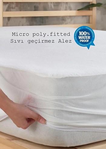 Sıvı Geçirmez Baskılı Yatak Koruyucu Tek kişilik ALEZ 120x200 - Görsel 2