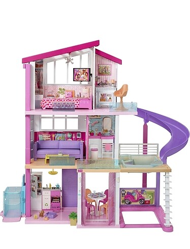 3 katlı havuzlu barbie rüya evi